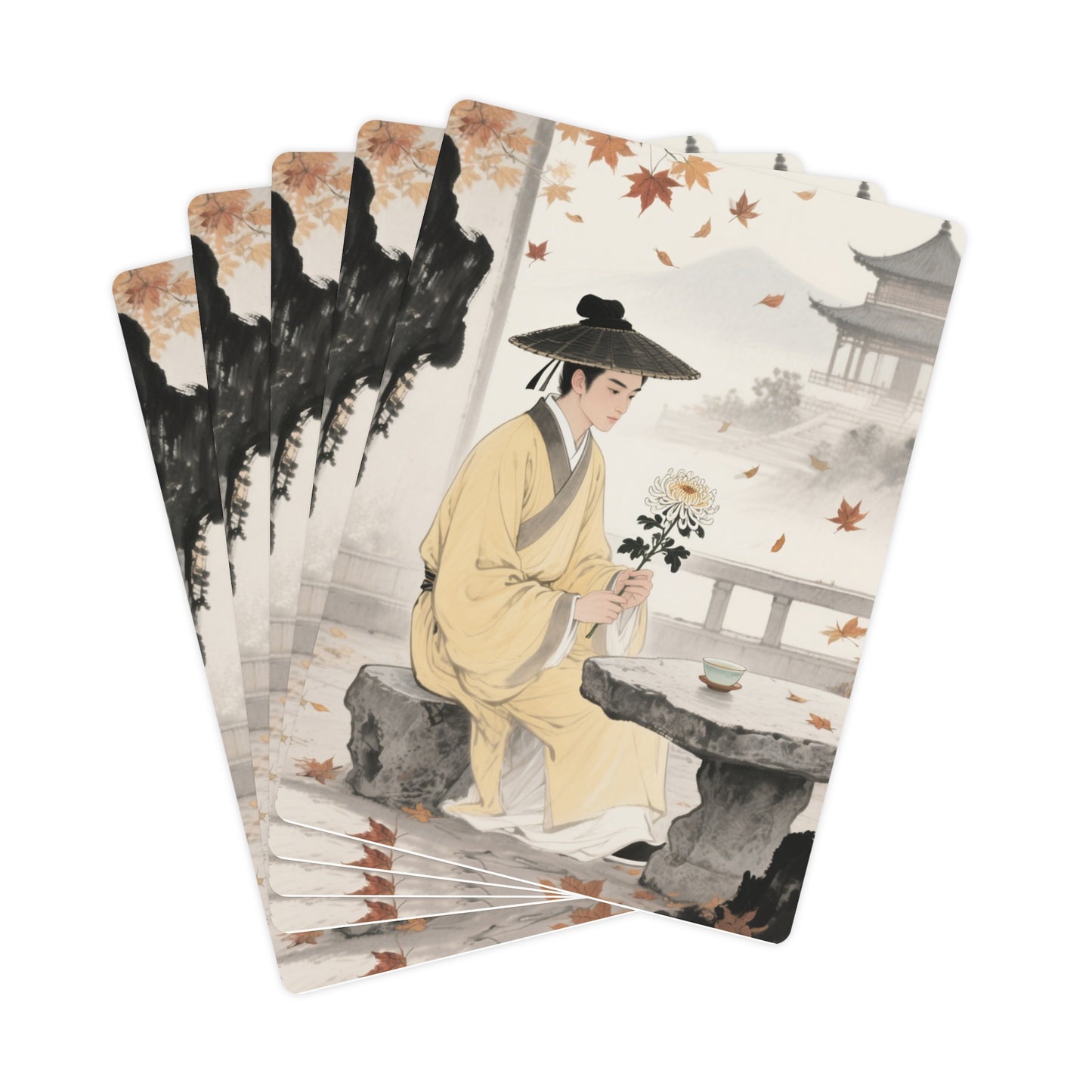 Autumn Gentlemen Poker Cards Set: Customize for Game Night, Gifts, Parties, Collectibles, Family Fun
