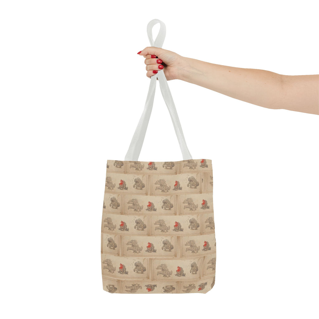 MOUMONS006 Tote Bag — Cute Retro Dog Shopper