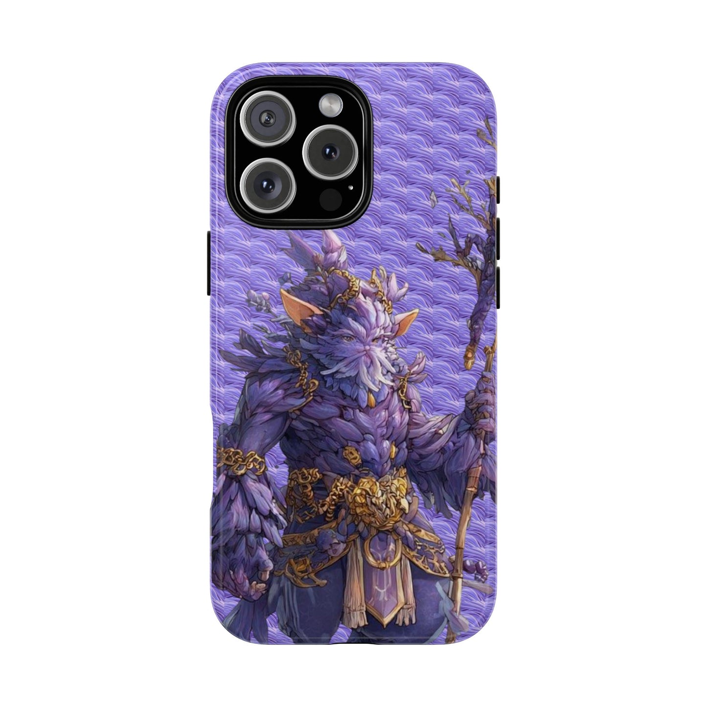 MOUMONS004 Purple Fantasy Warrior Phone Case – "Smoothie Waguizi" Art Protective Cover