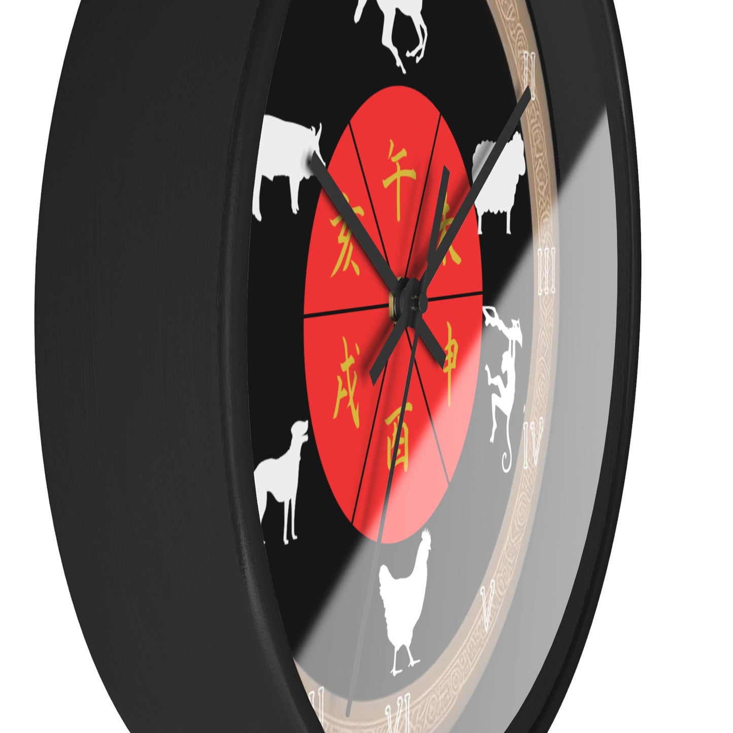 Zodiac Animal Wall Clock, Chinese Zodiac Clock, Unique Home Decor, Gift for Astrology Lovers, Office Wall Art, Feng Shui Decor