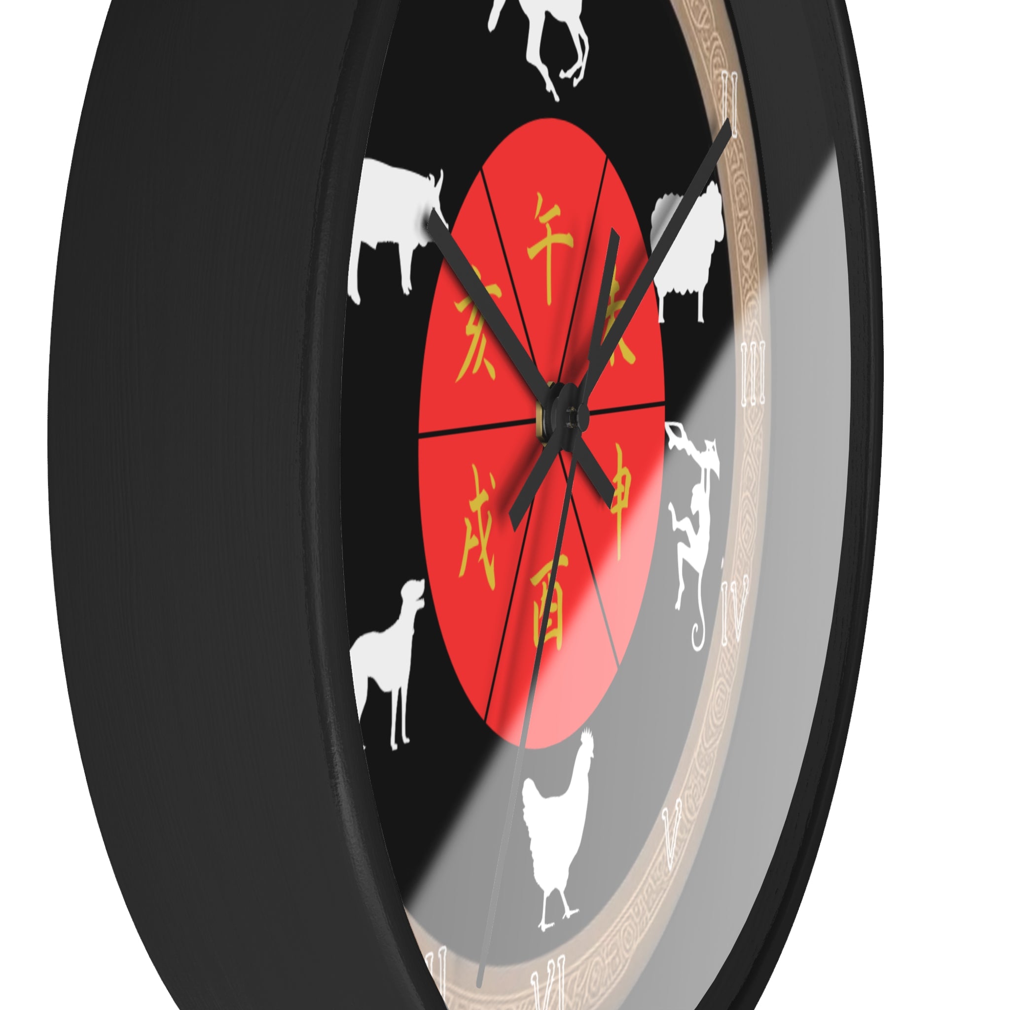 Zodiac Animal Wall Clock, Chinese Zodiac Clock, Unique Home Decor, Gift for Astrology Lovers, Office Wall Art, Feng Shui Decor