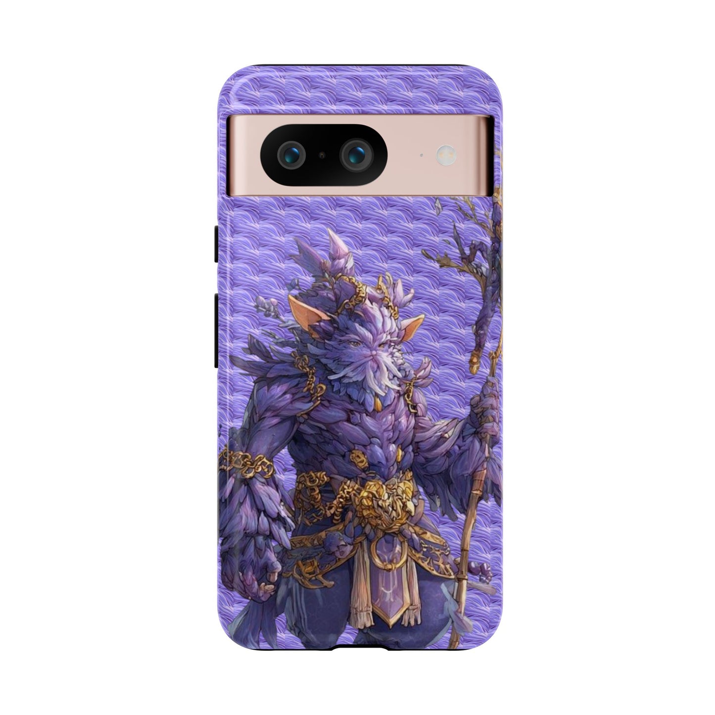 MOUMONS004 Purple Fantasy Warrior Phone Case – "Smoothie Waguizi" Art Protective Cover