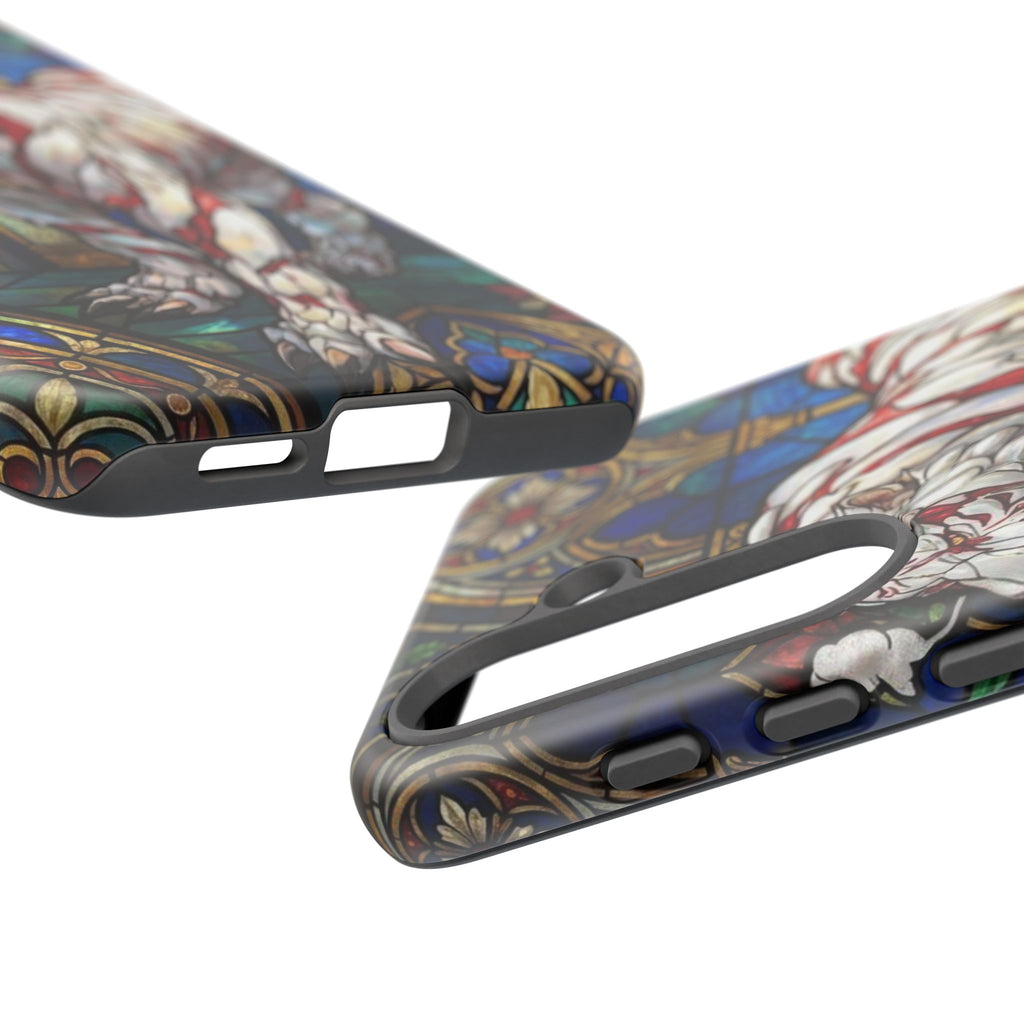 MOUMONS0011 special Stained Glass Phone Case — Protective Tough Case with Gothic Cathedral Design