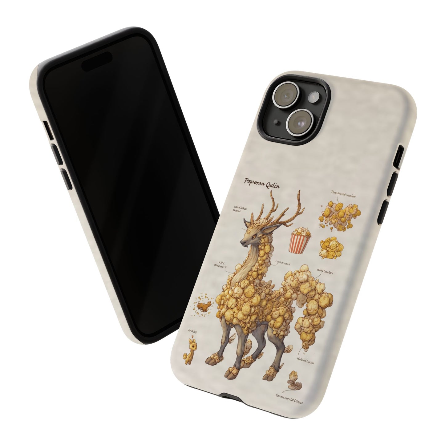 MOUMONS002 Popcorn Quill Phone Case — Cute Popcorn Creature Protective Cover