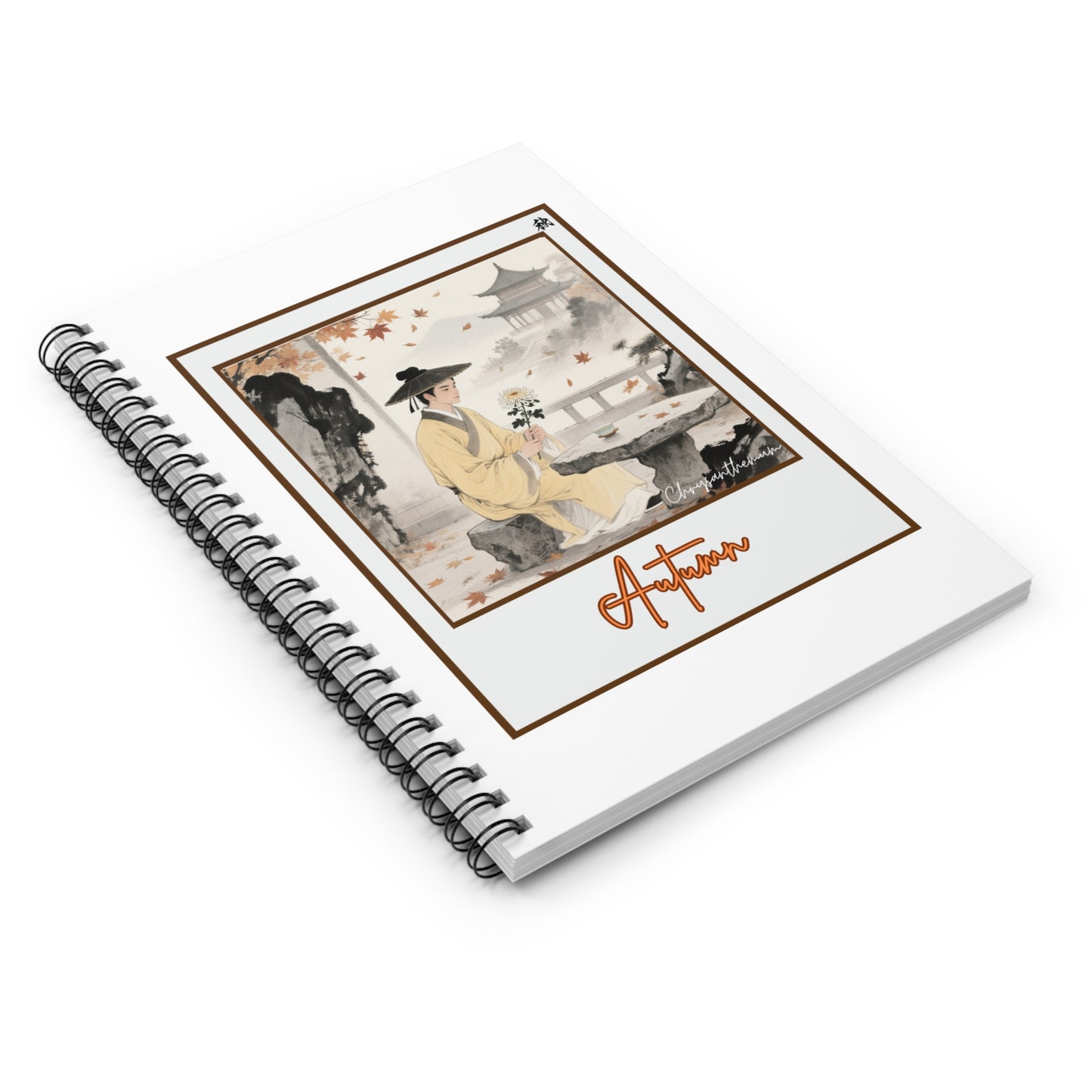 Autumn Inspired Spiral Notebook, Ruled Line Journal, Fall Notebook, Gift for Artists, Nature Lover's Diary