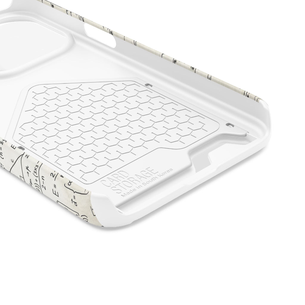 A001 Math Formula Phone Card Case — Scientific Equations Card Holder Phone Case