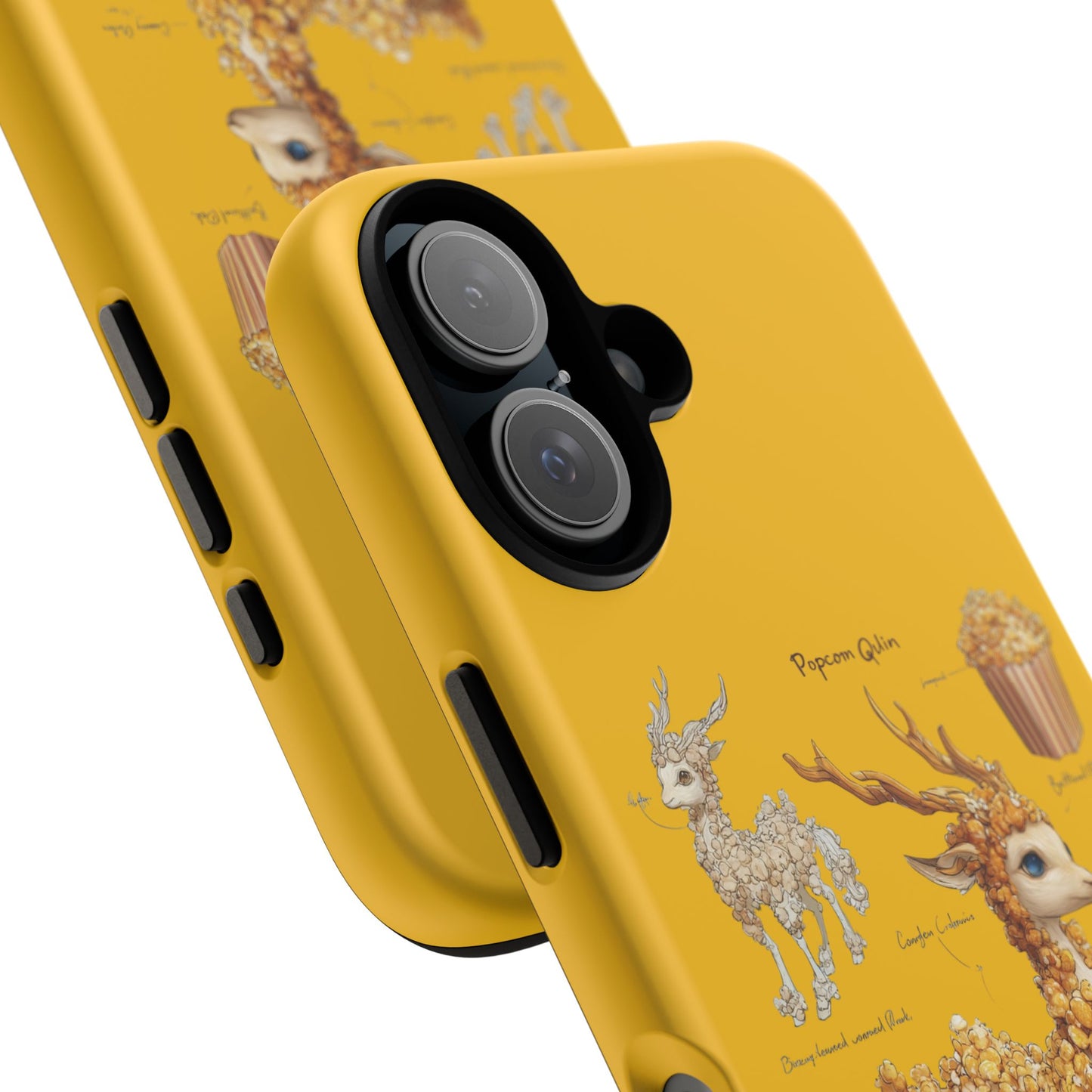 MOUMONS001 Popcorn Deer Phone Case – Cute Kawaii Snack Animal Protective Cover