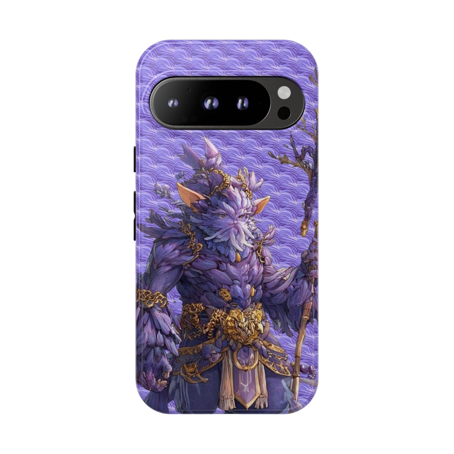 MOUMONS004 Purple Fantasy Warrior Phone Case – "Smoothie Waguizi" Art Protective Cover