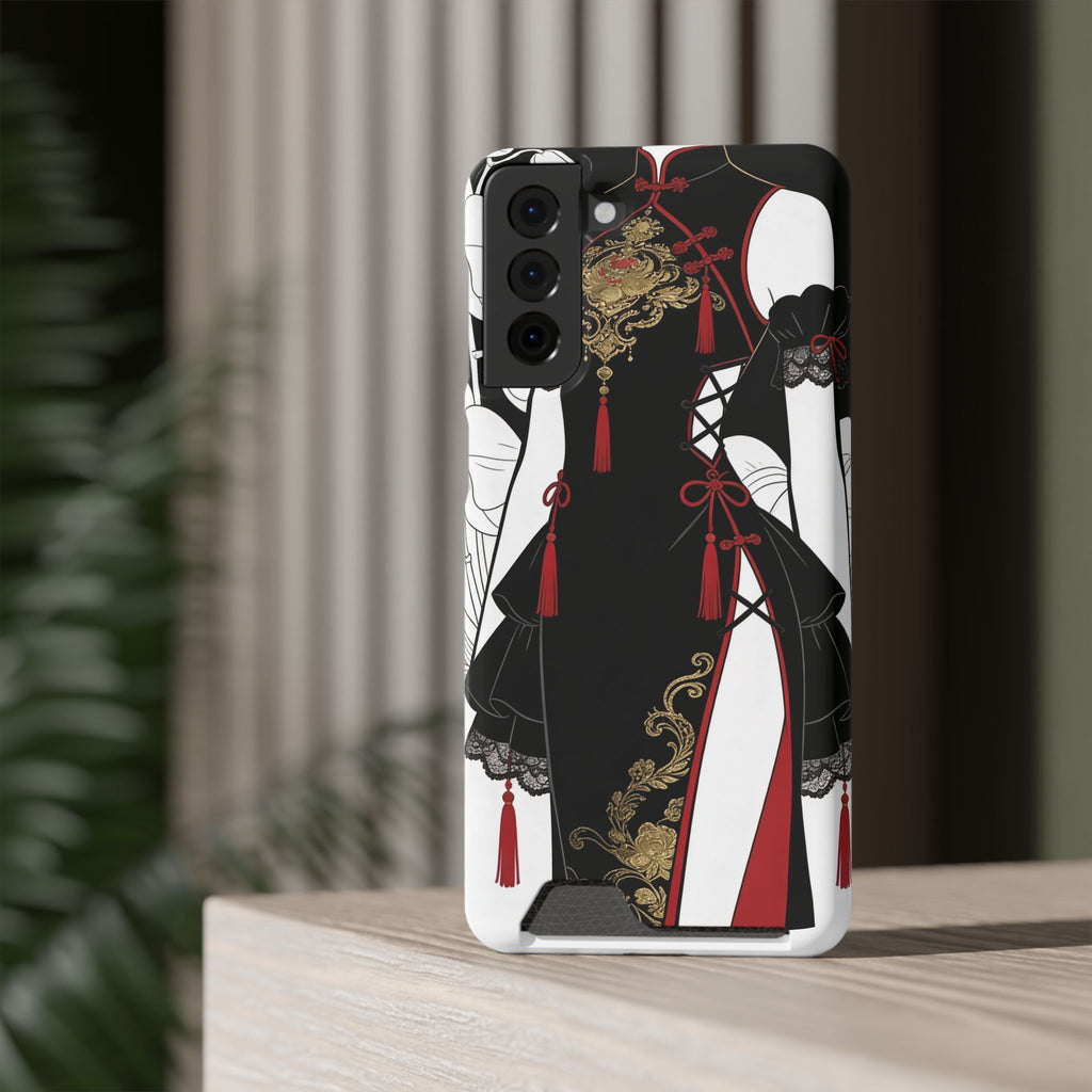 A002 Chinese Traditional Fashion Phone Case with Card Holder