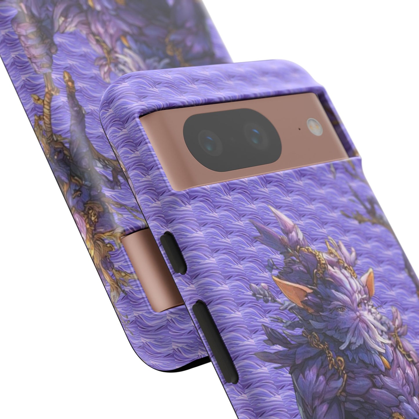 MOUMONS004 Purple Fantasy Warrior Phone Case – "Smoothie Waguizi" Art Protective Cover