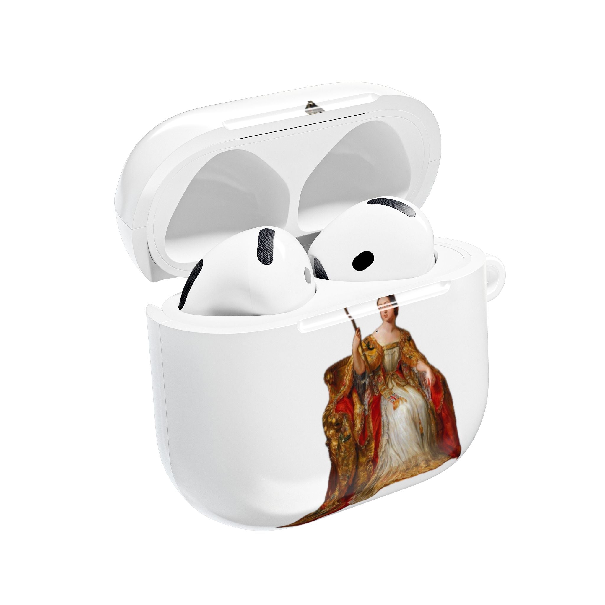 Royal Crest AirPod Case — Vintage Queen & Coat of Arms Protective Case