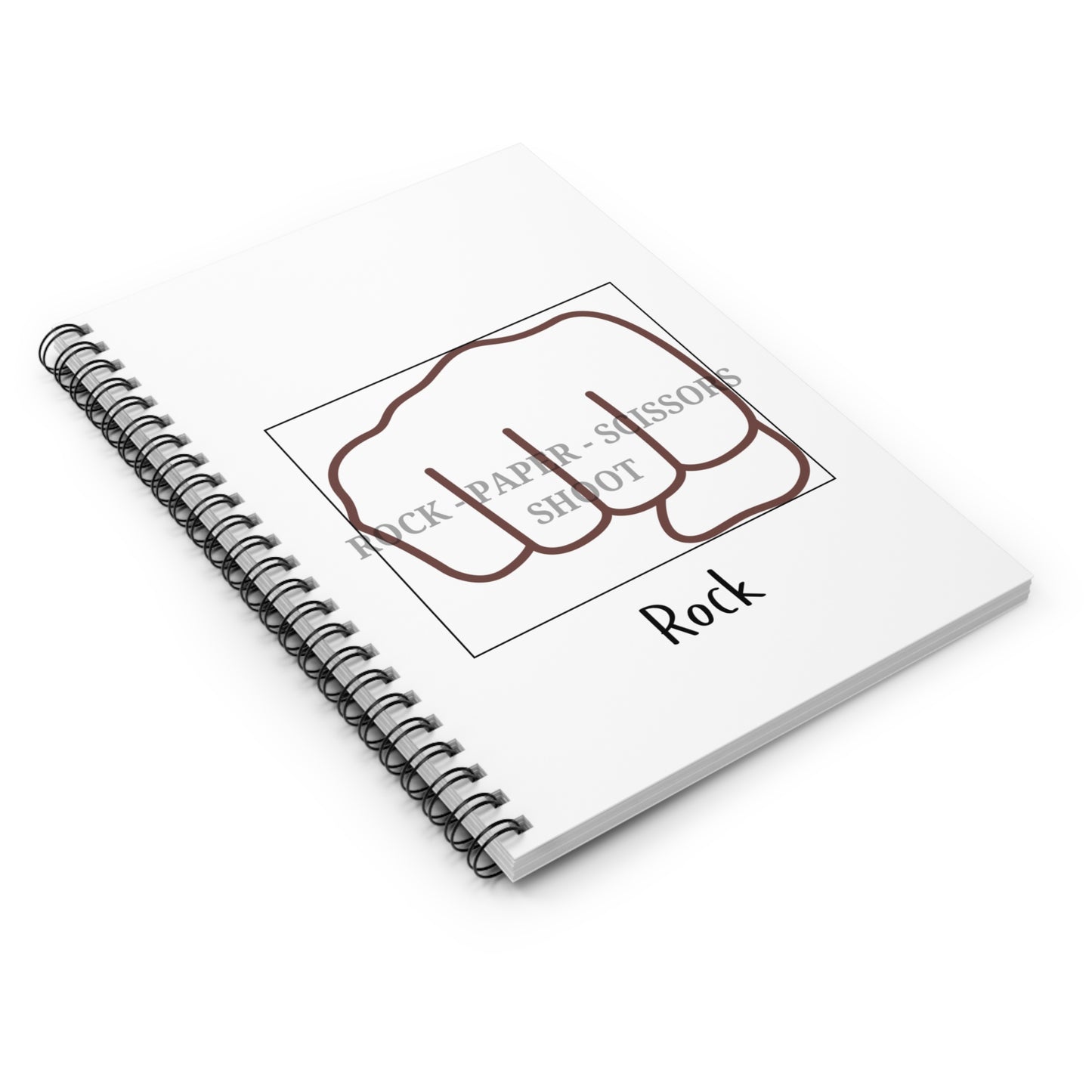 Spiral Notebook - Funny Rock-Paper-Scissors Game