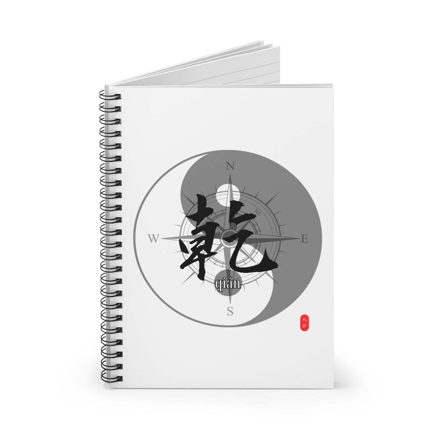 Spiral Notebook - Chinese Wizard Bagua Series, Ruled Line