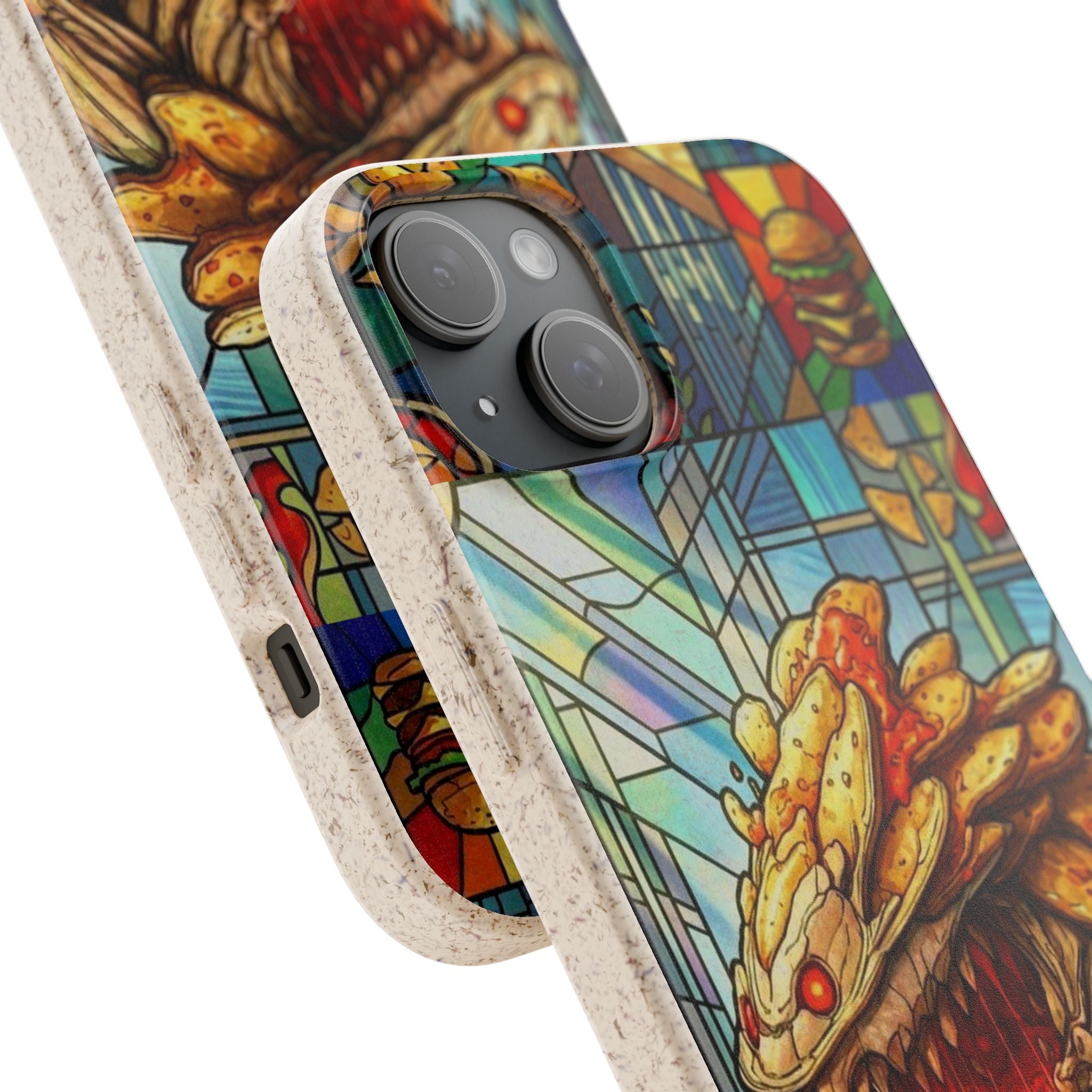 Special MOUMONS006 stained glass Biodegradable Phone Case