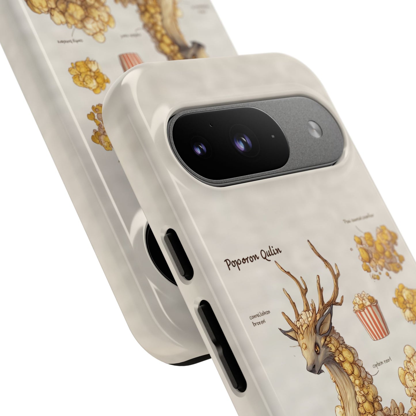 MOUMONS002 Popcorn Quill Phone Case — Cute Popcorn Creature Protective Cover