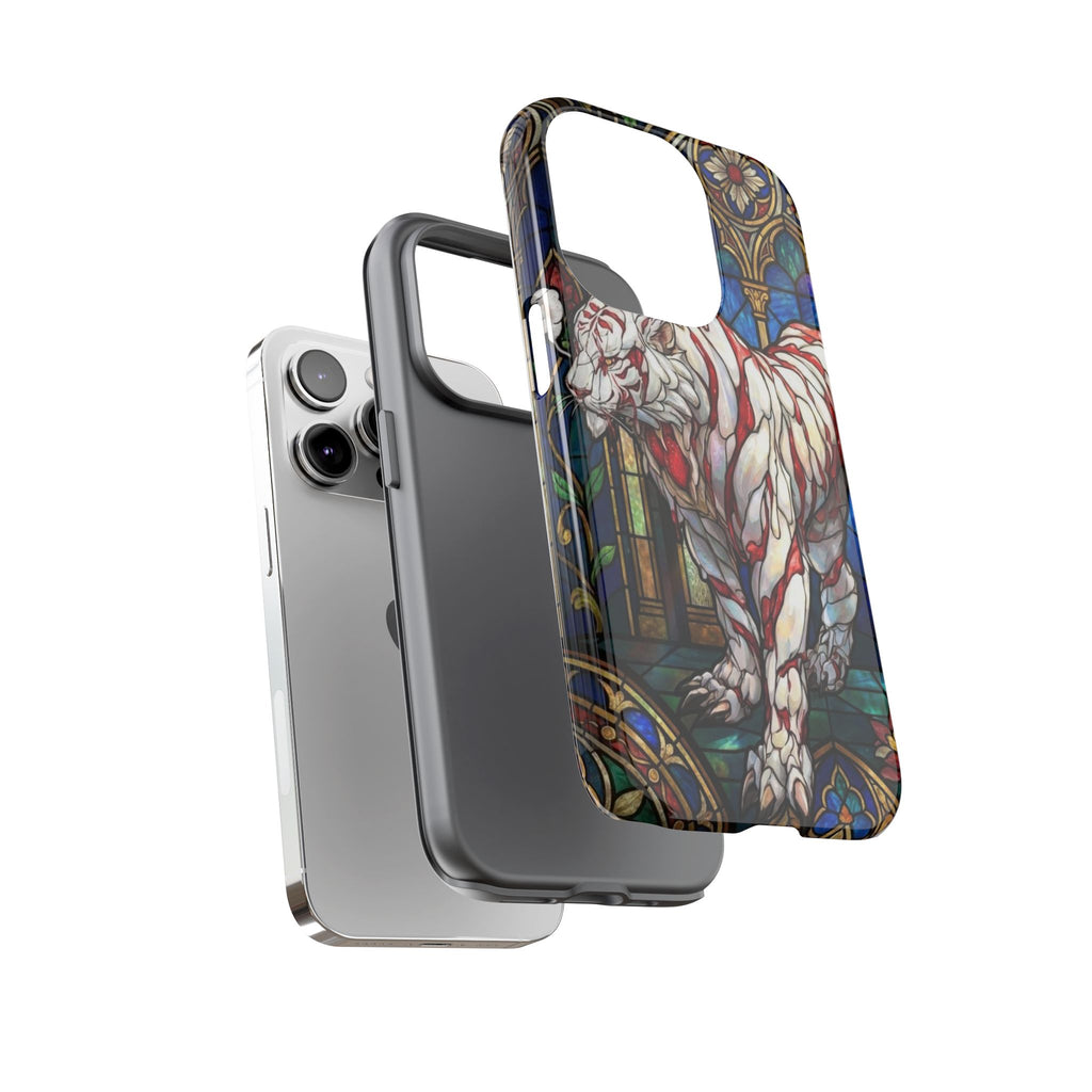 MOUMONS0011 special Stained Glass Phone Case — Protective Tough Case with Gothic Cathedral Design