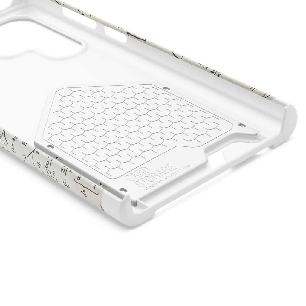 A001 Math Formula Phone Card Case — Scientific Equations Card Holder Phone Case