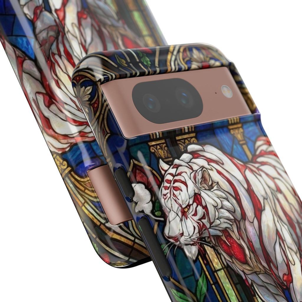 MOUMONS0011 special Stained Glass Phone Case — Protective Tough Case with Gothic Cathedral Design