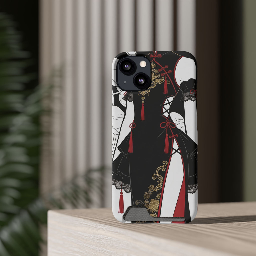 A002 Chinese Traditional Fashion Phone Case with Card Holder