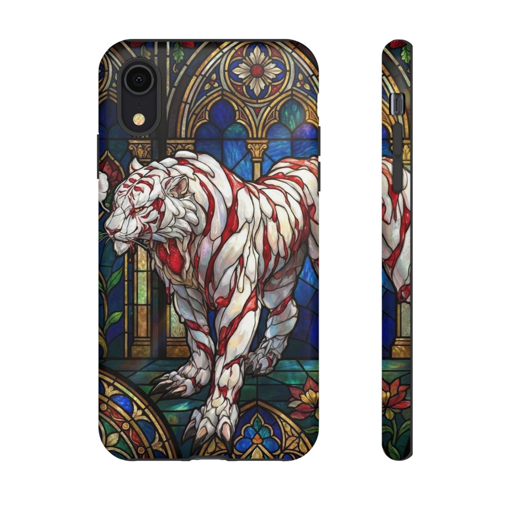 MOUMONS0011 special Stained Glass Phone Case — Protective Tough Case with Gothic Cathedral Design