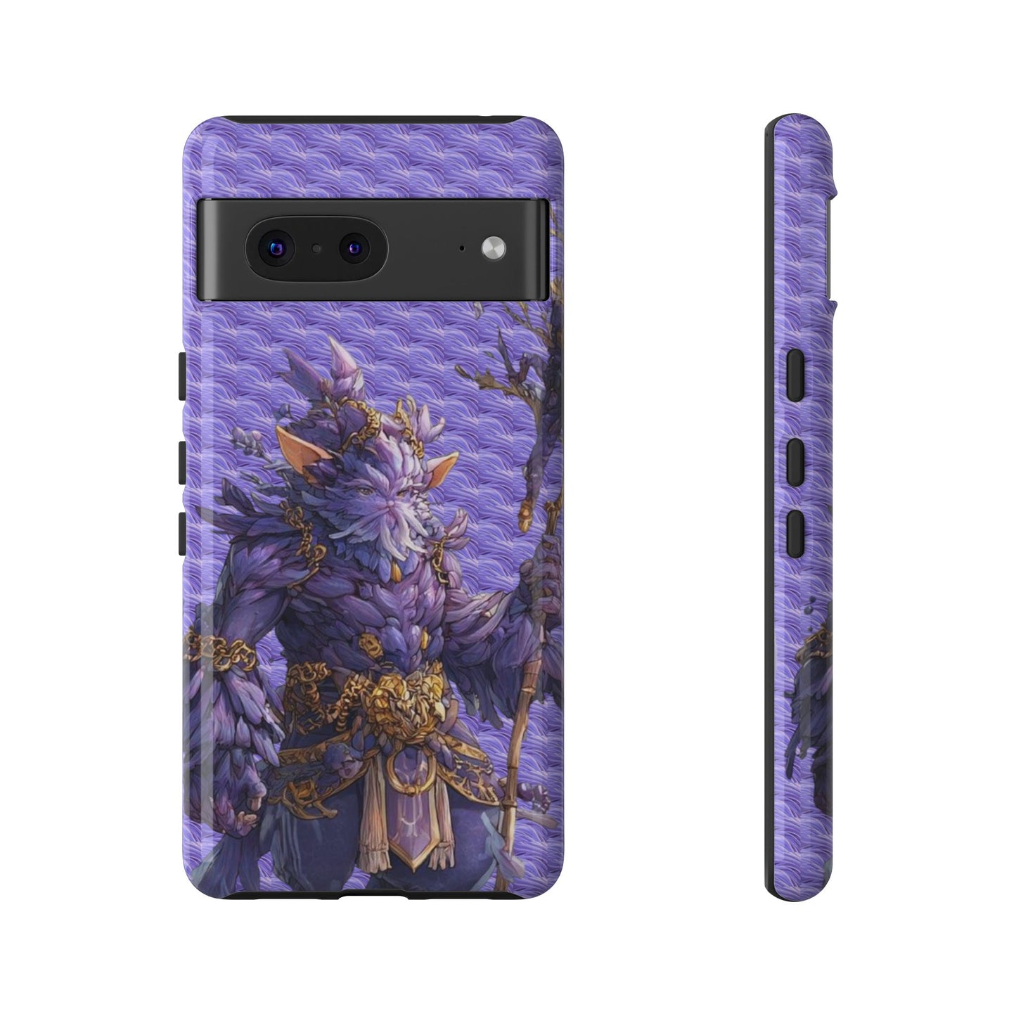 MOUMONS004 Purple Fantasy Warrior Phone Case – "Smoothie Waguizi" Art Protective Cover