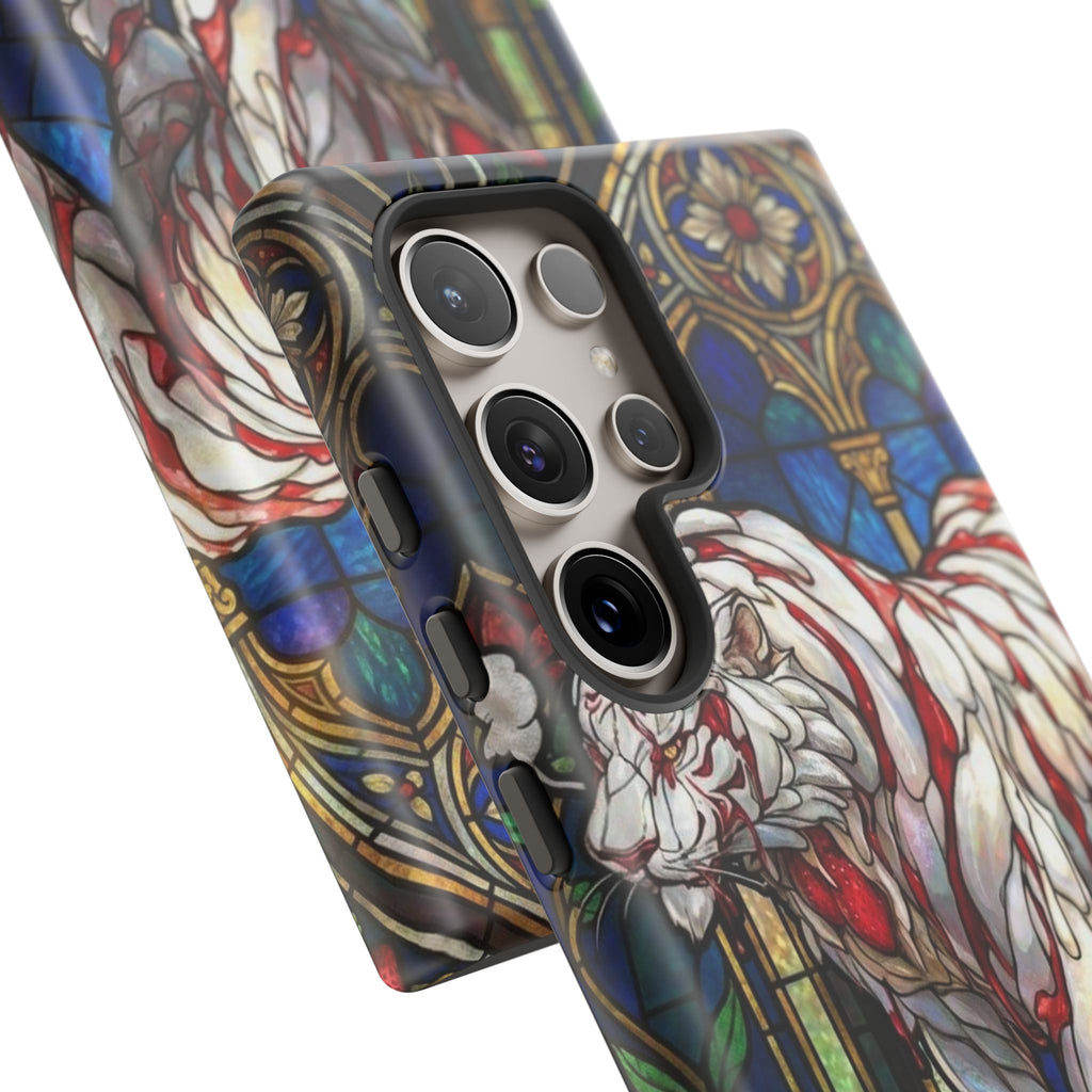 MOUMONS0011 special Stained Glass Phone Case — Protective Tough Case with Gothic Cathedral Design