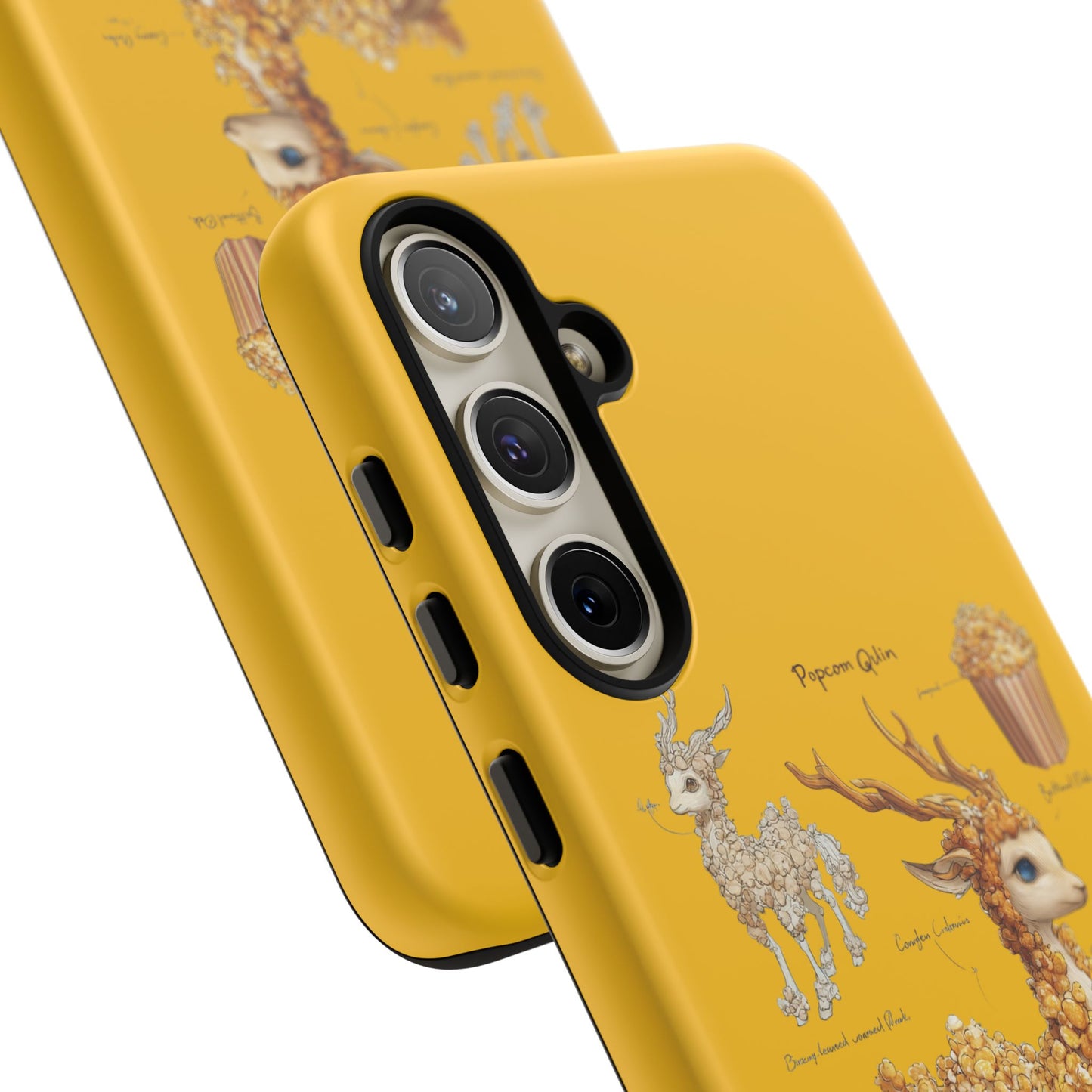 MOUMONS001 Popcorn Deer Phone Case – Cute Kawaii Snack Animal Protective Cover