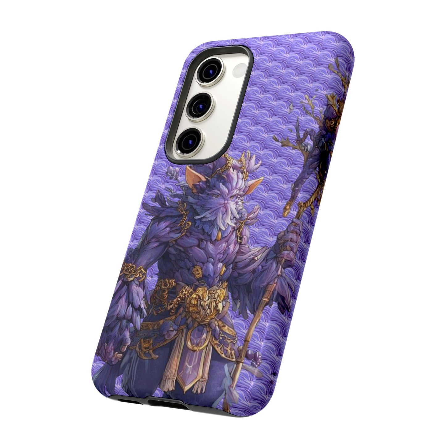 MOUMONS004 Purple Fantasy Warrior Phone Case – "Smoothie Waguizi" Art Protective Cover