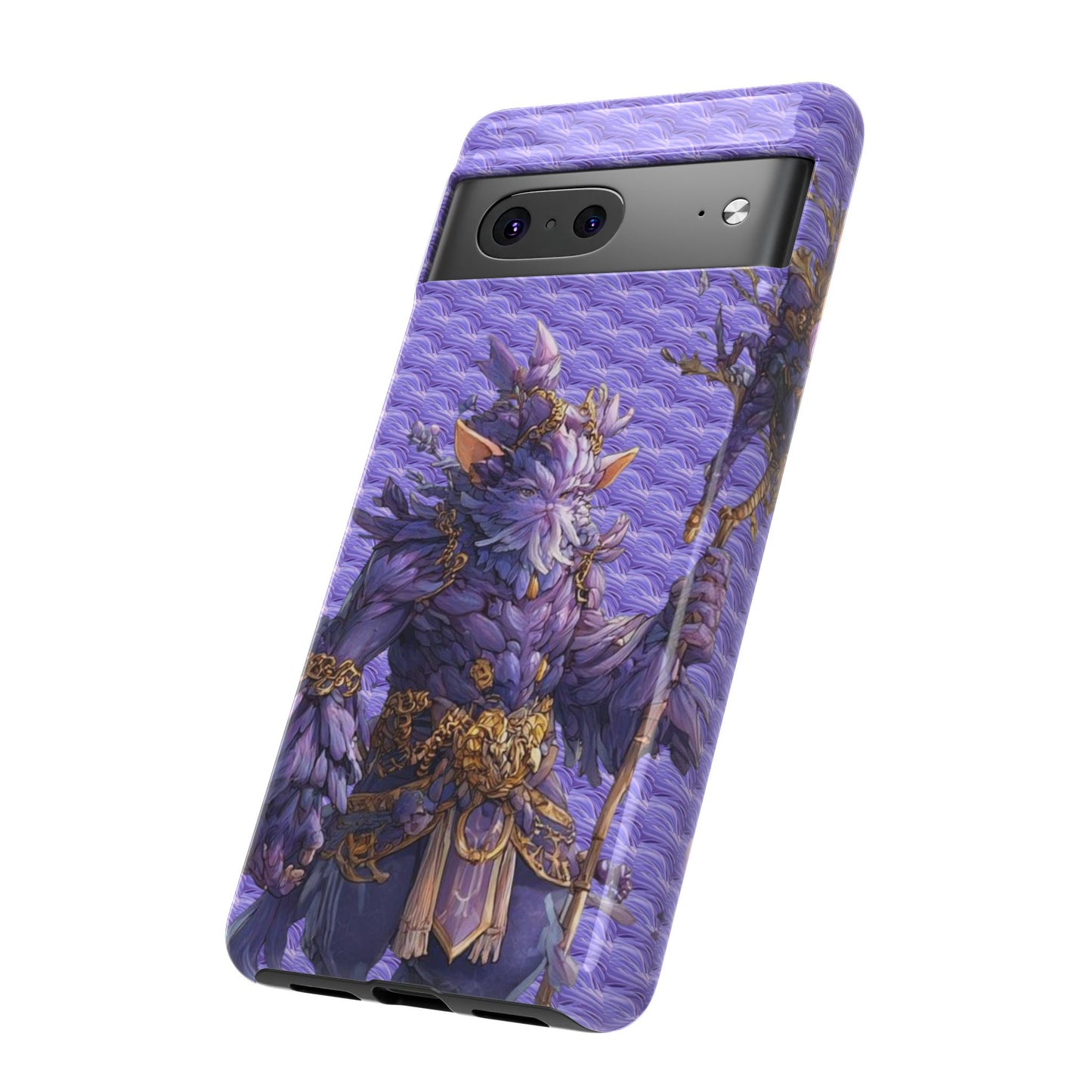 MOUMONS004 Purple Fantasy Warrior Phone Case – "Smoothie Waguizi" Art Protective Cover