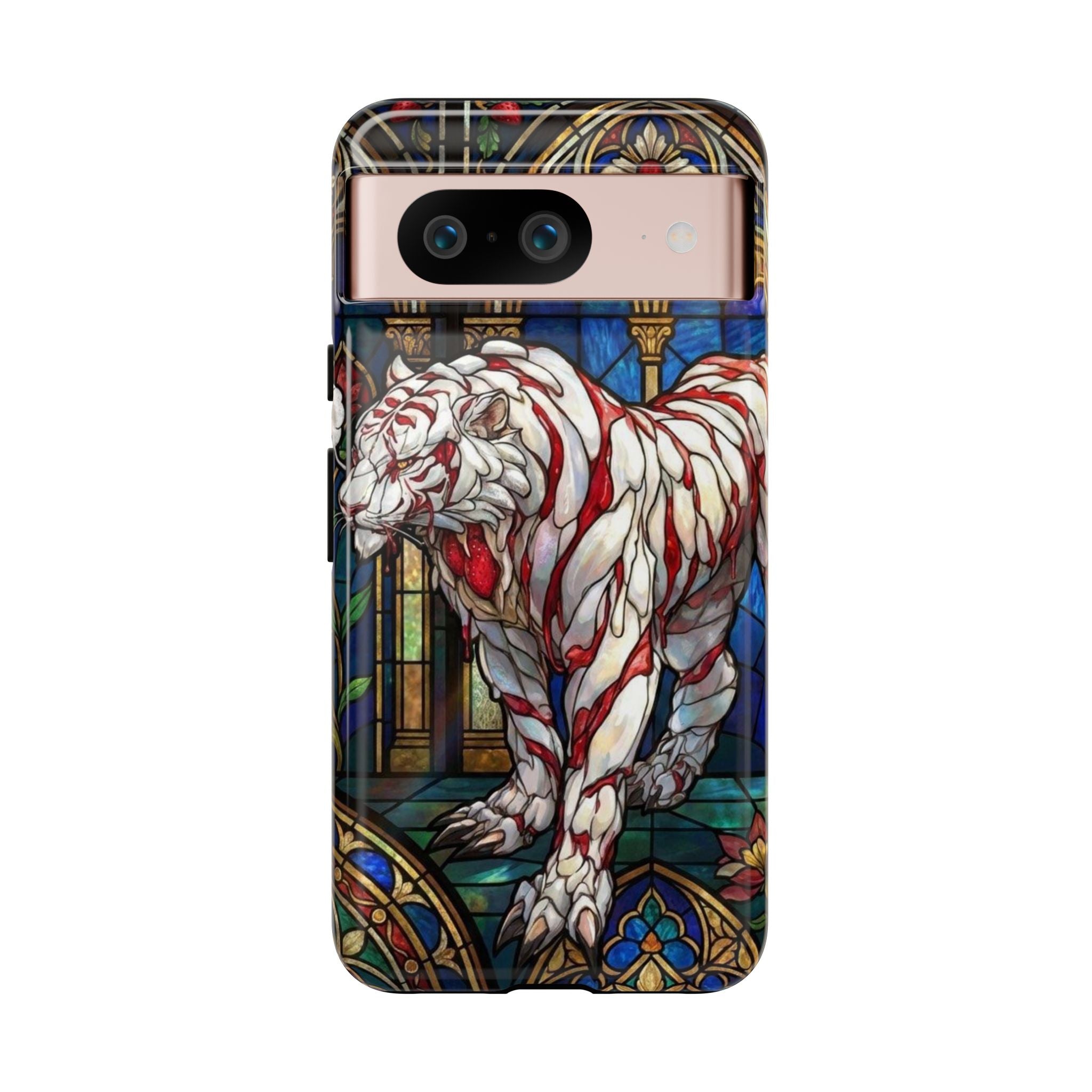 MOUMONS0011 special Stained Glass Phone Case — Protective Tough Case with Gothic Cathedral Design