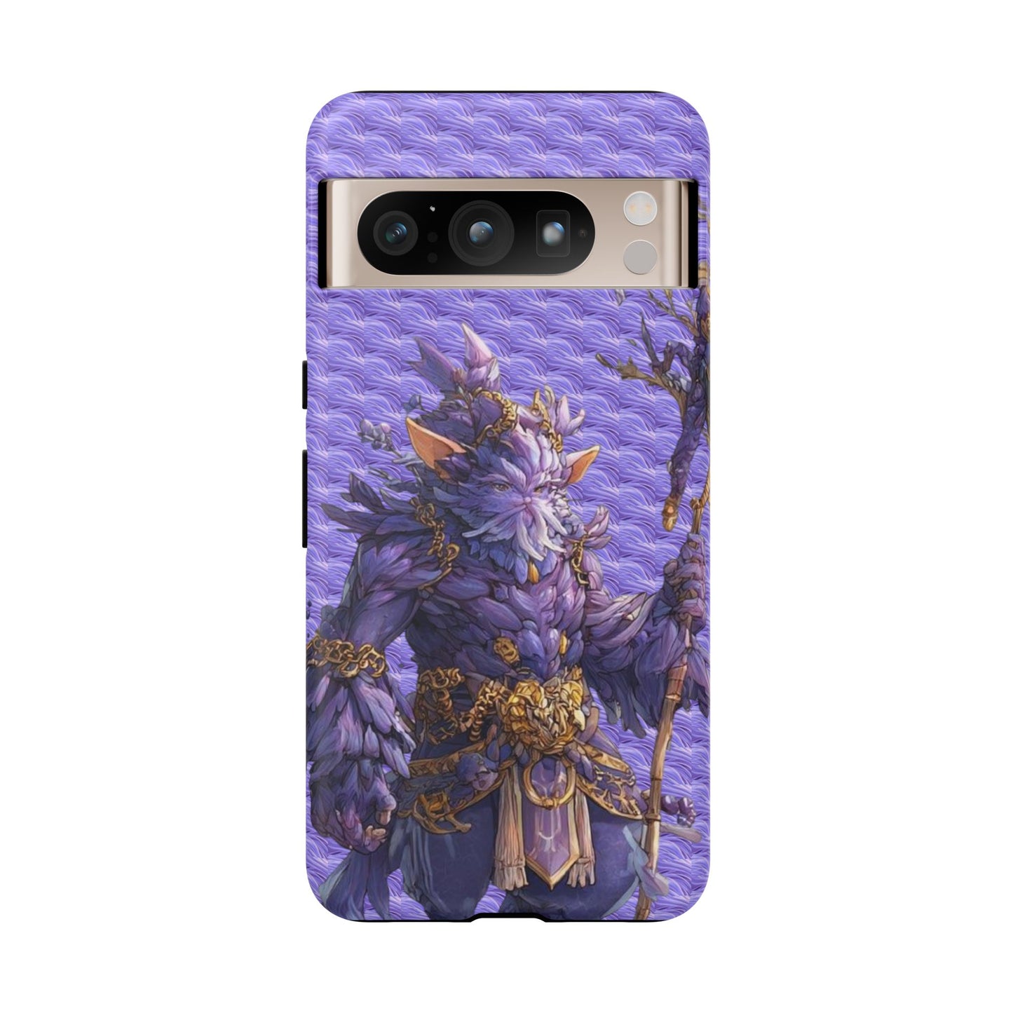 MOUMONS004 Purple Fantasy Warrior Phone Case – "Smoothie Waguizi" Art Protective Cover