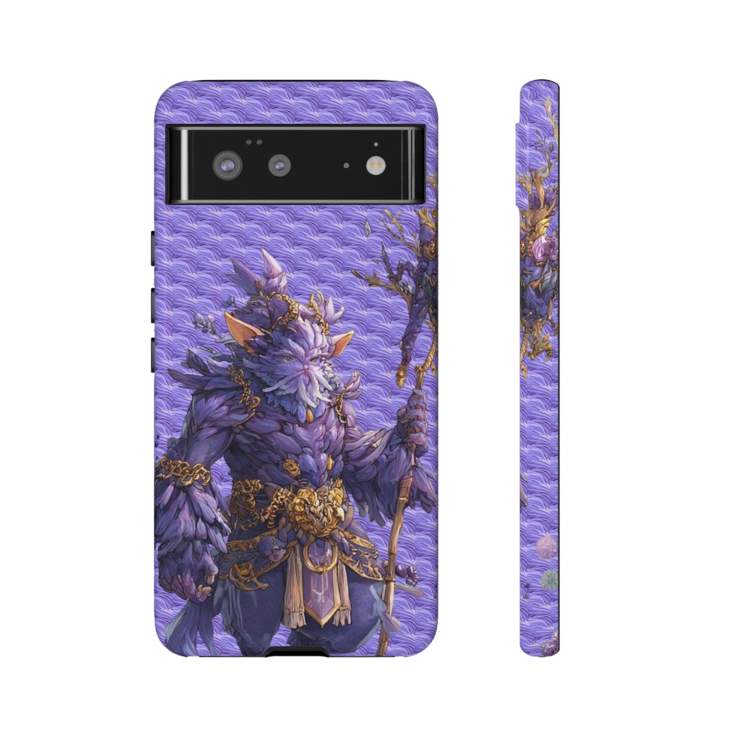 MOUMONS004 Purple Fantasy Warrior Phone Case – "Smoothie Waguizi" Art Protective Cover