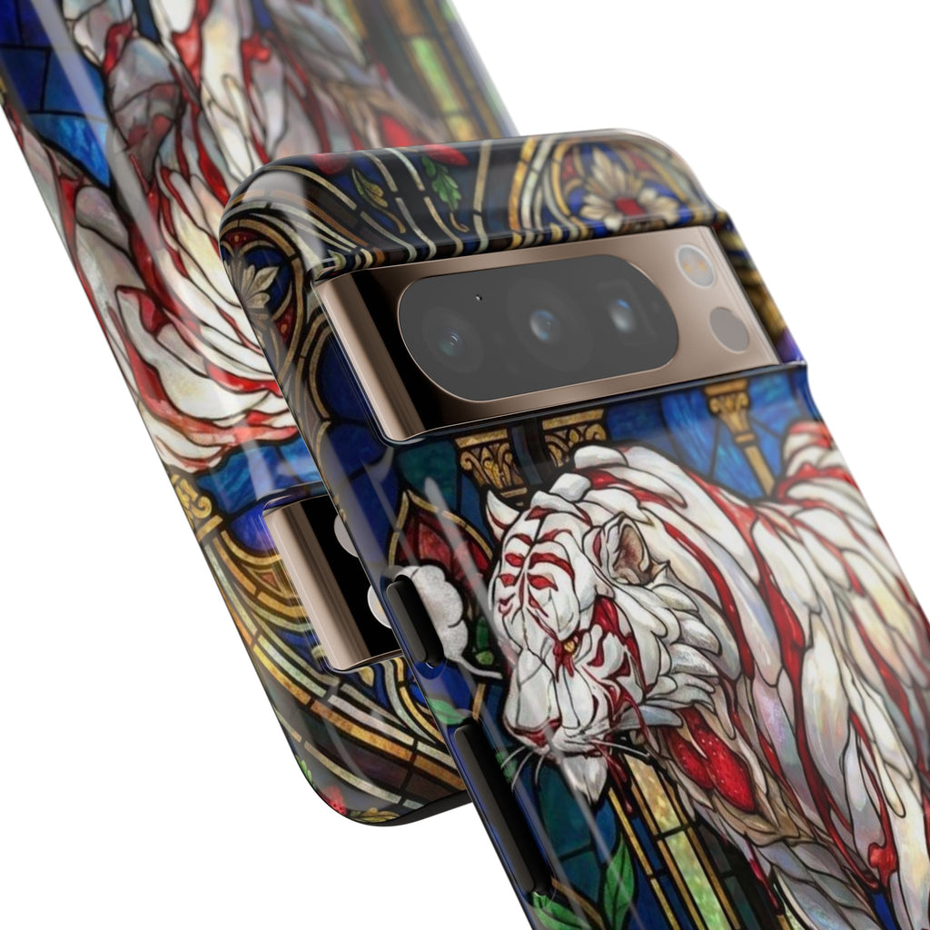 MOUMONS0011 special Stained Glass Phone Case — Protective Tough Case with Gothic Cathedral Design