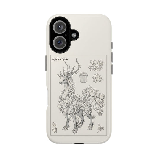 MOUMONS002 Phone Case — Whimsical 'Popcorn Quilin' Illustration