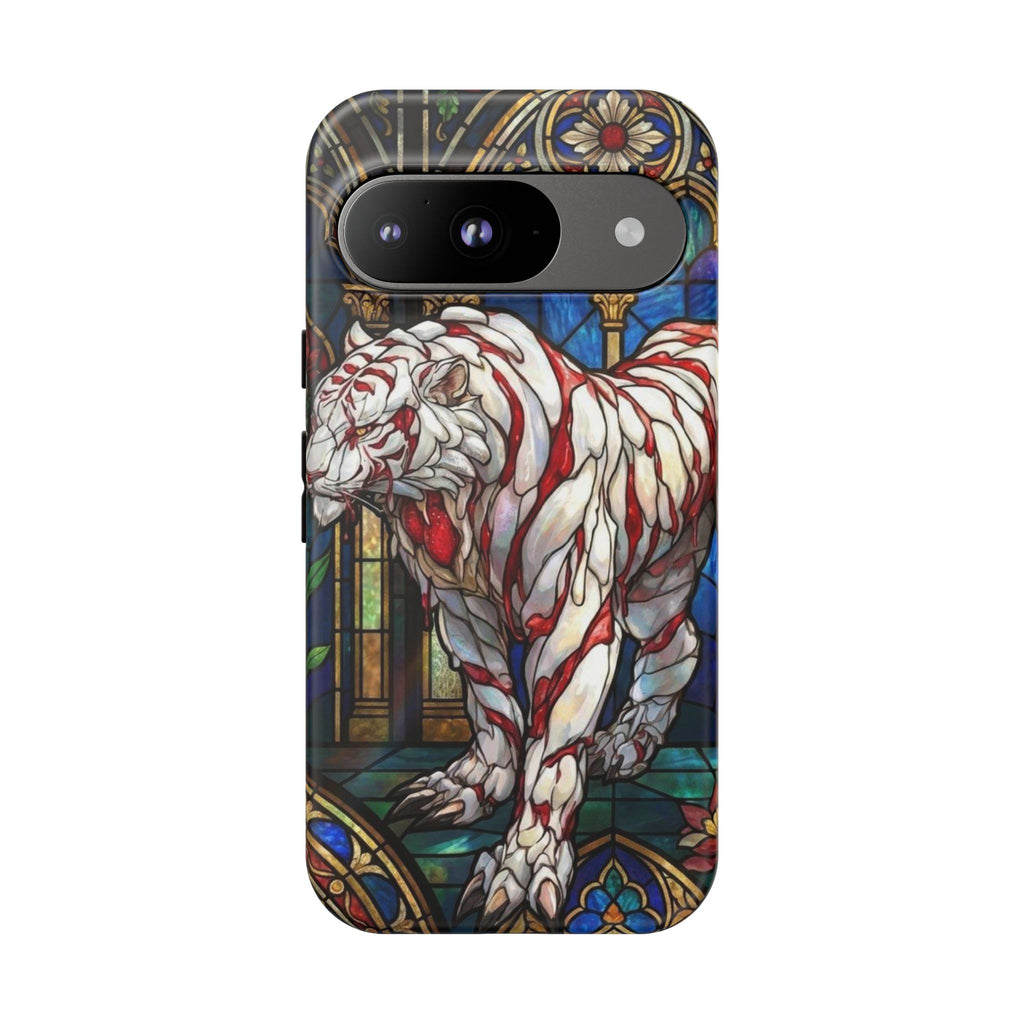 MOUMONS0011 special Stained Glass Phone Case — Protective Tough Case with Gothic Cathedral Design
