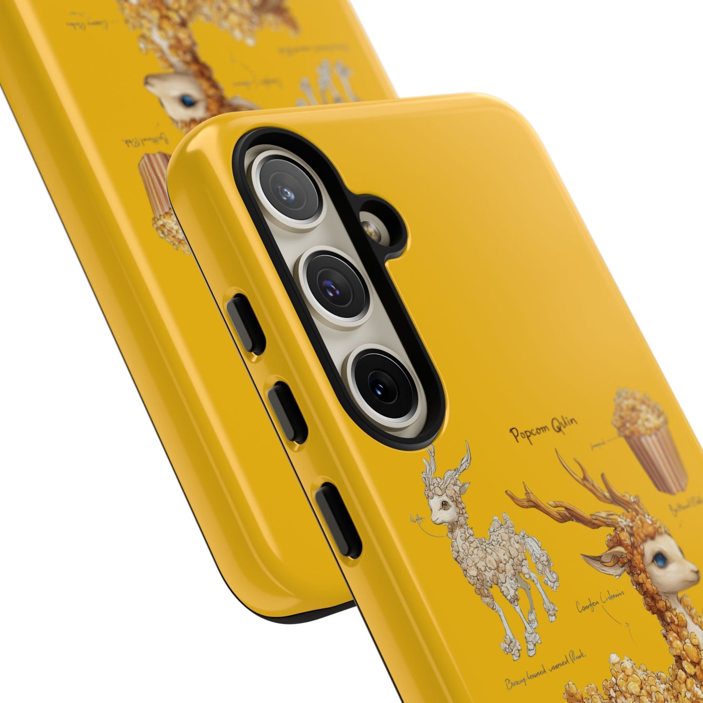 MOUMONS001 Popcorn Deer Phone Case – Cute Kawaii Snack Animal Protective Cover