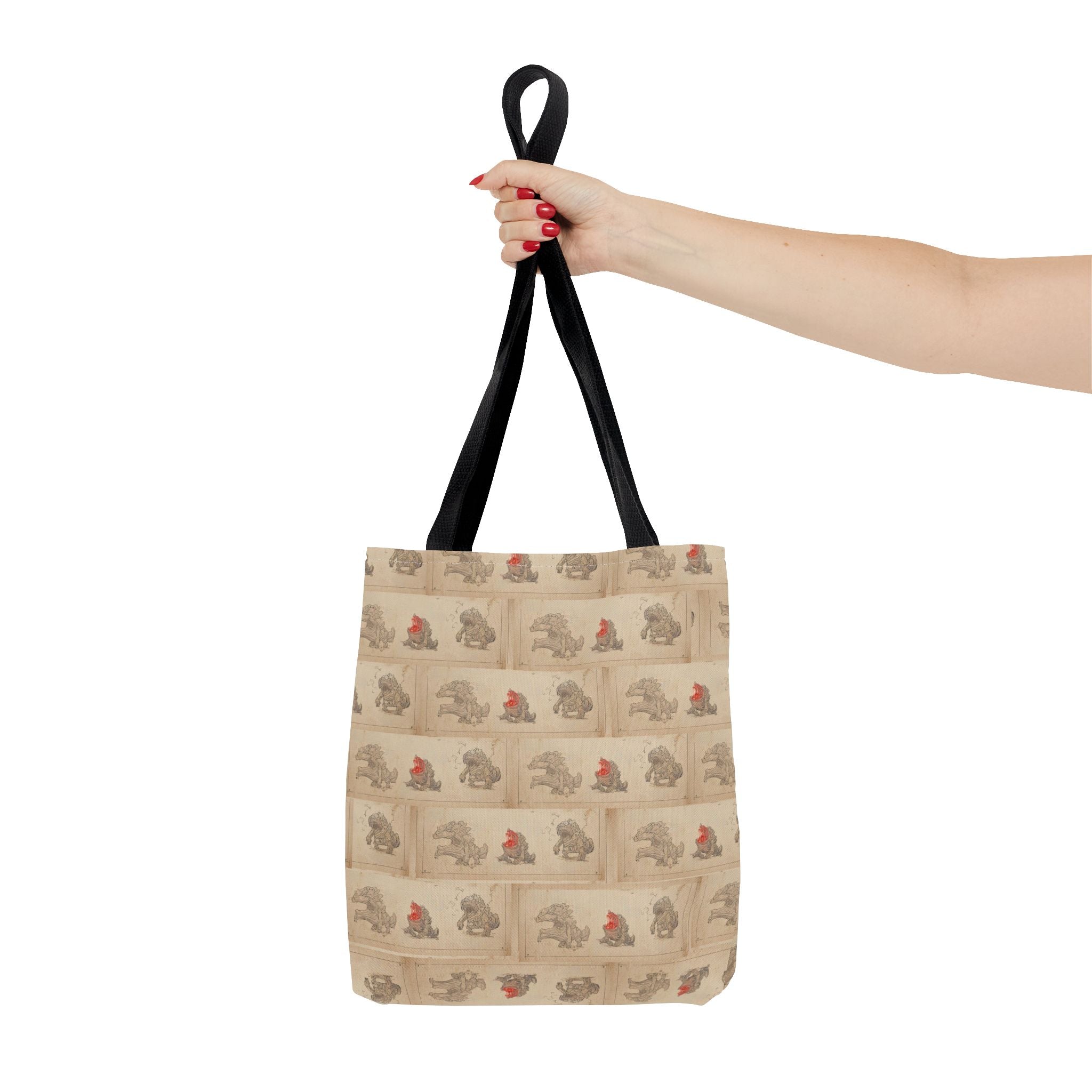 MOUMONS006 Tote Bag — Cute Retro Dog Shopper