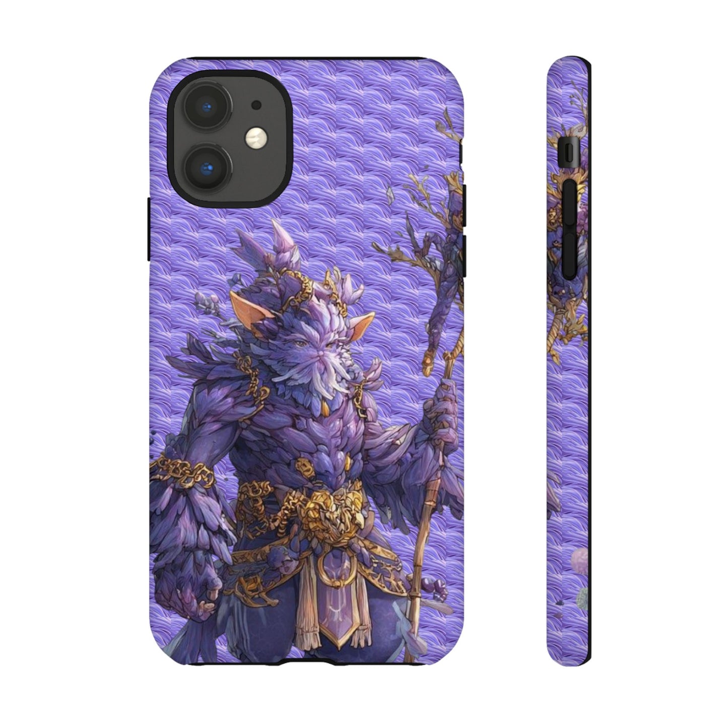 MOUMONS004 Purple Fantasy Warrior Phone Case – "Smoothie Waguizi" Art Protective Cover
