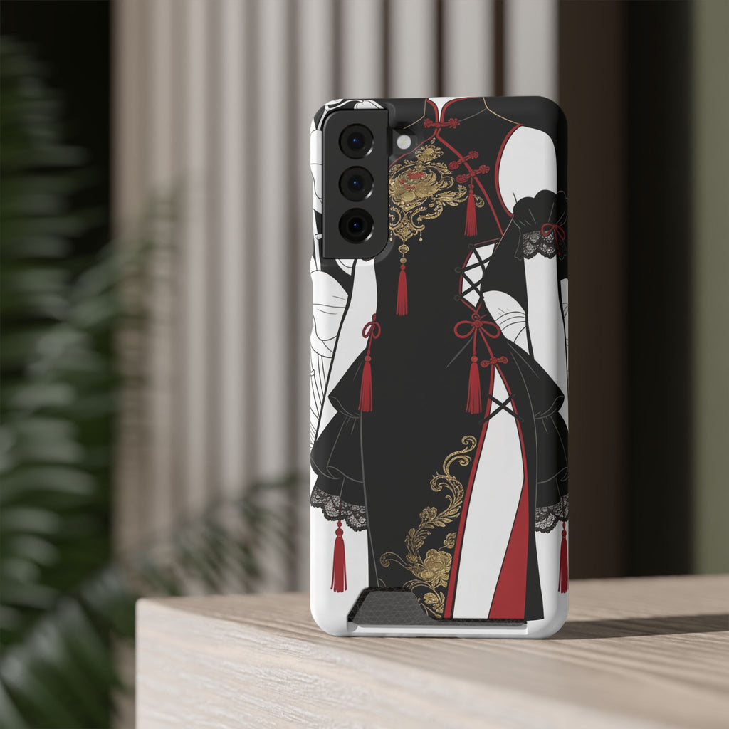 A002 Chinese Traditional Fashion Phone Case with Card Holder