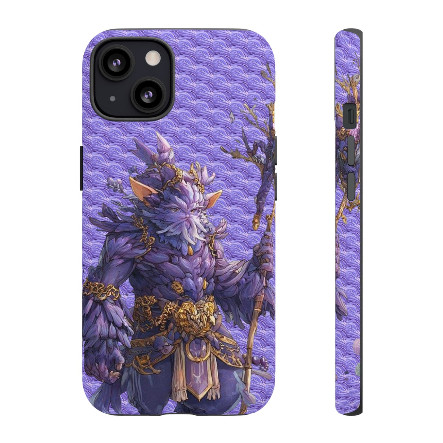 MOUMONS004 Purple Fantasy Warrior Phone Case – "Smoothie Waguizi" Art Protective Cover