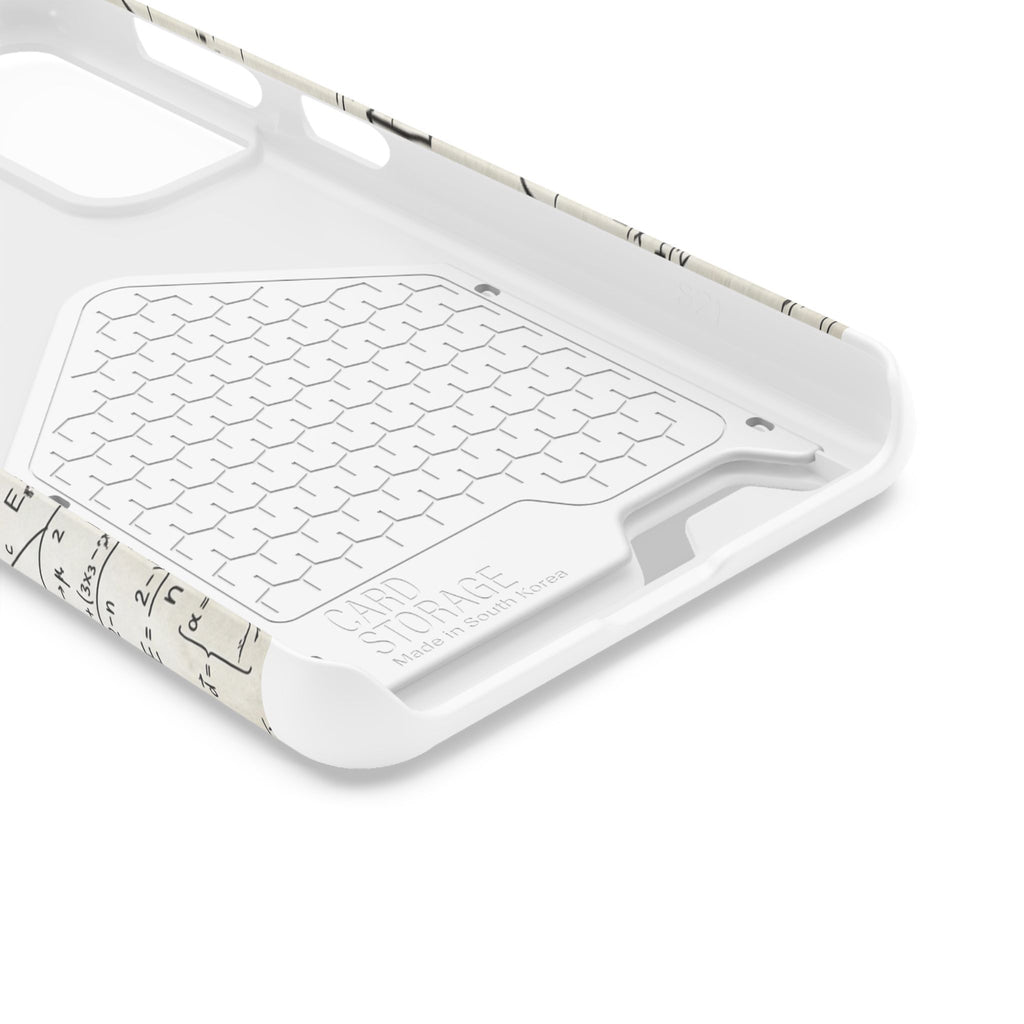 A001 Math Formula Phone Card Case — Scientific Equations Card Holder Phone Case