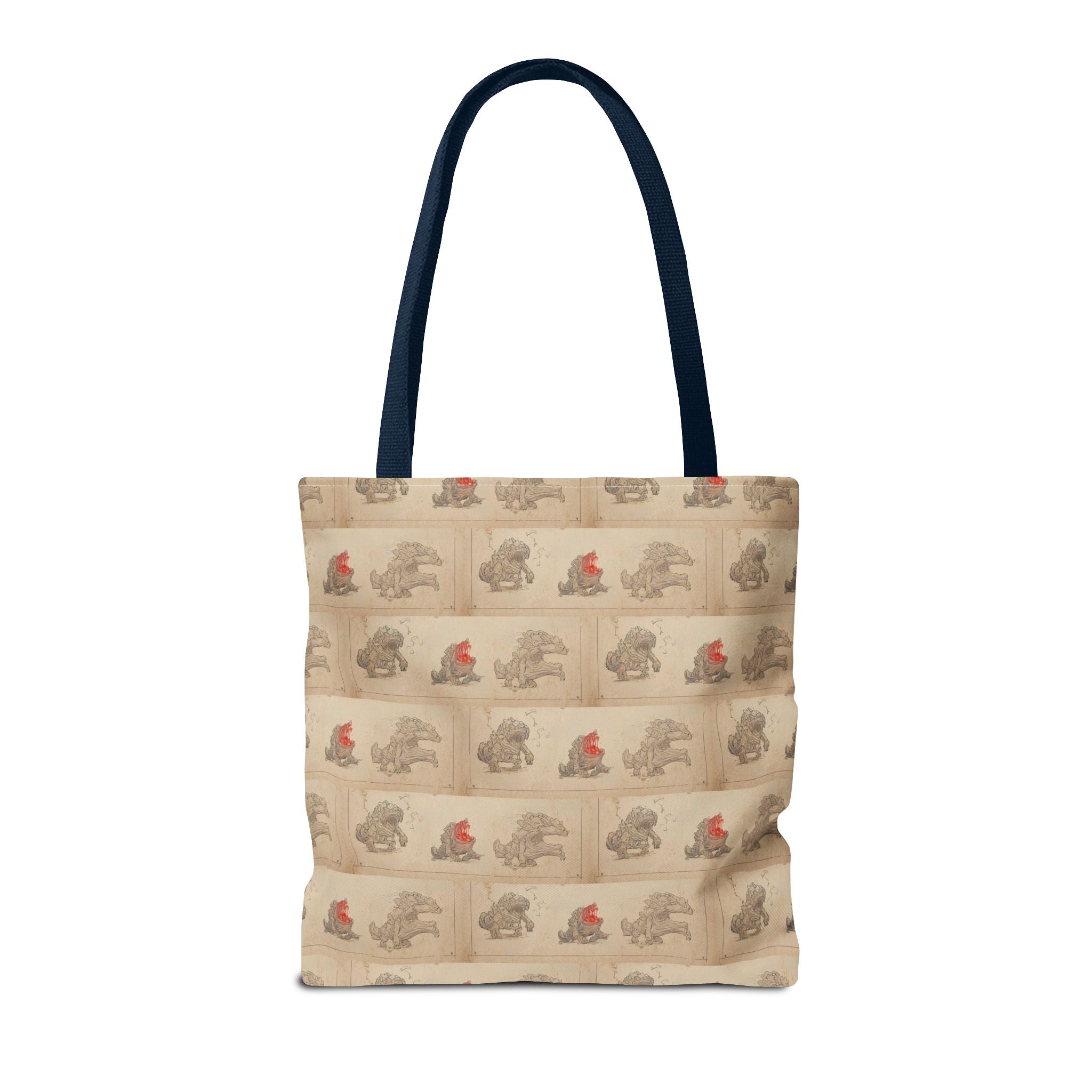 MOUMONS006 Tote Bag — Cute Retro Dog Shopper