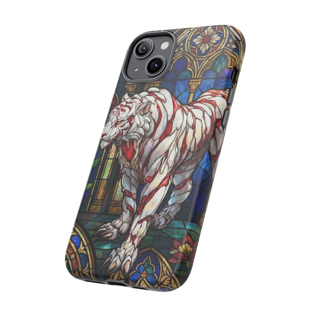 MOUMONS0011 special Stained Glass Phone Case — Protective Tough Case with Gothic Cathedral Design