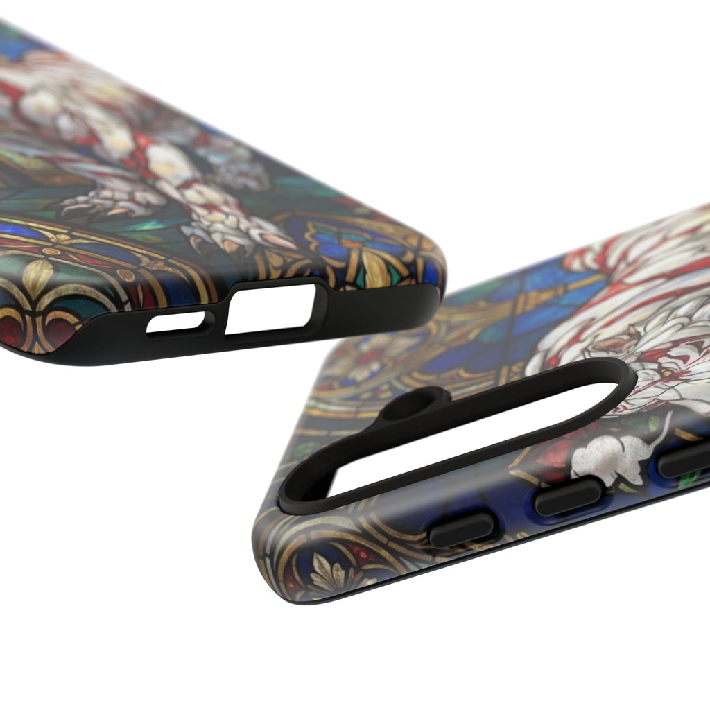 MOUMONS0011 special Stained Glass Phone Case — Protective Tough Case with Gothic Cathedral Design