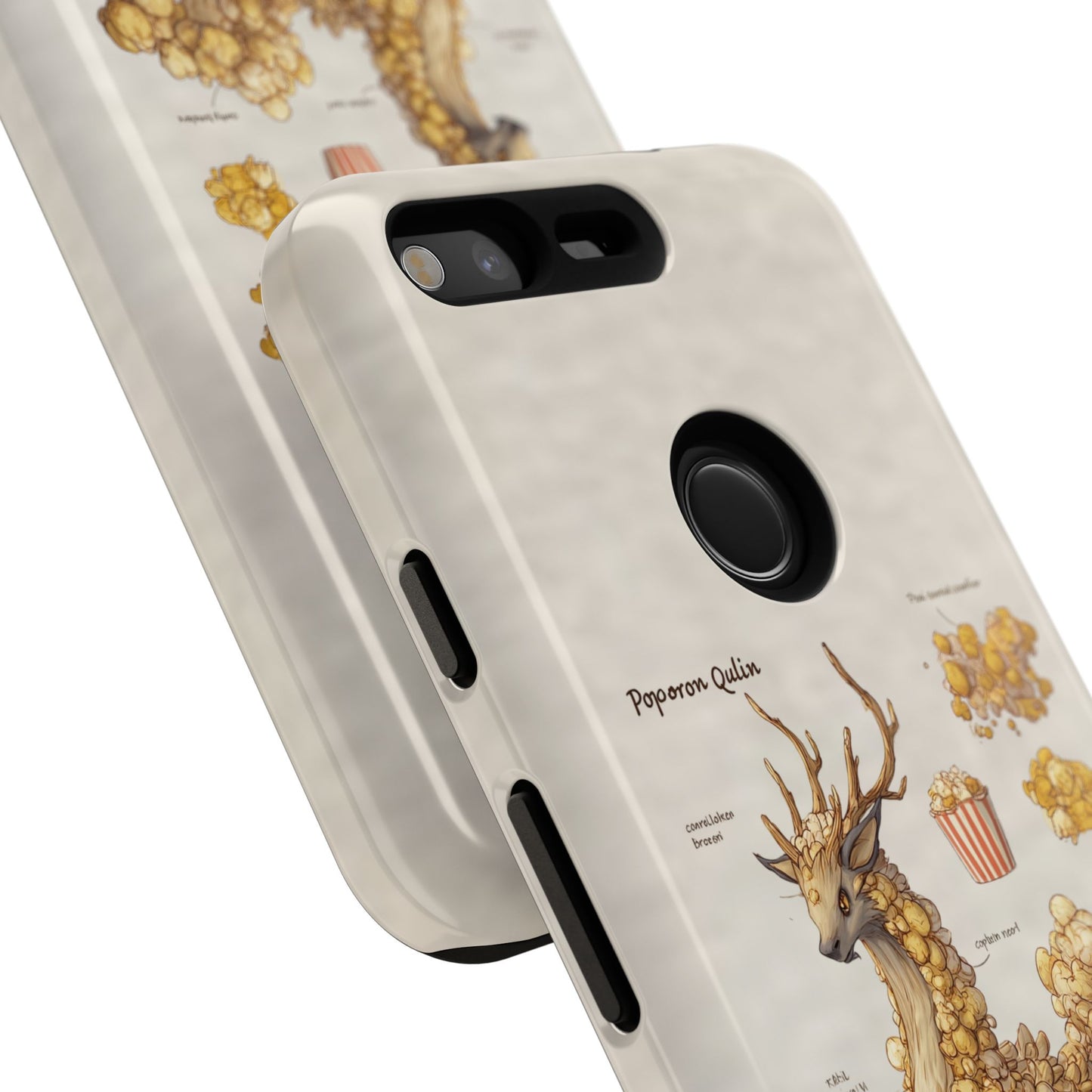 MOUMONS002 Popcorn Quill Phone Case — Cute Popcorn Creature Protective Cover