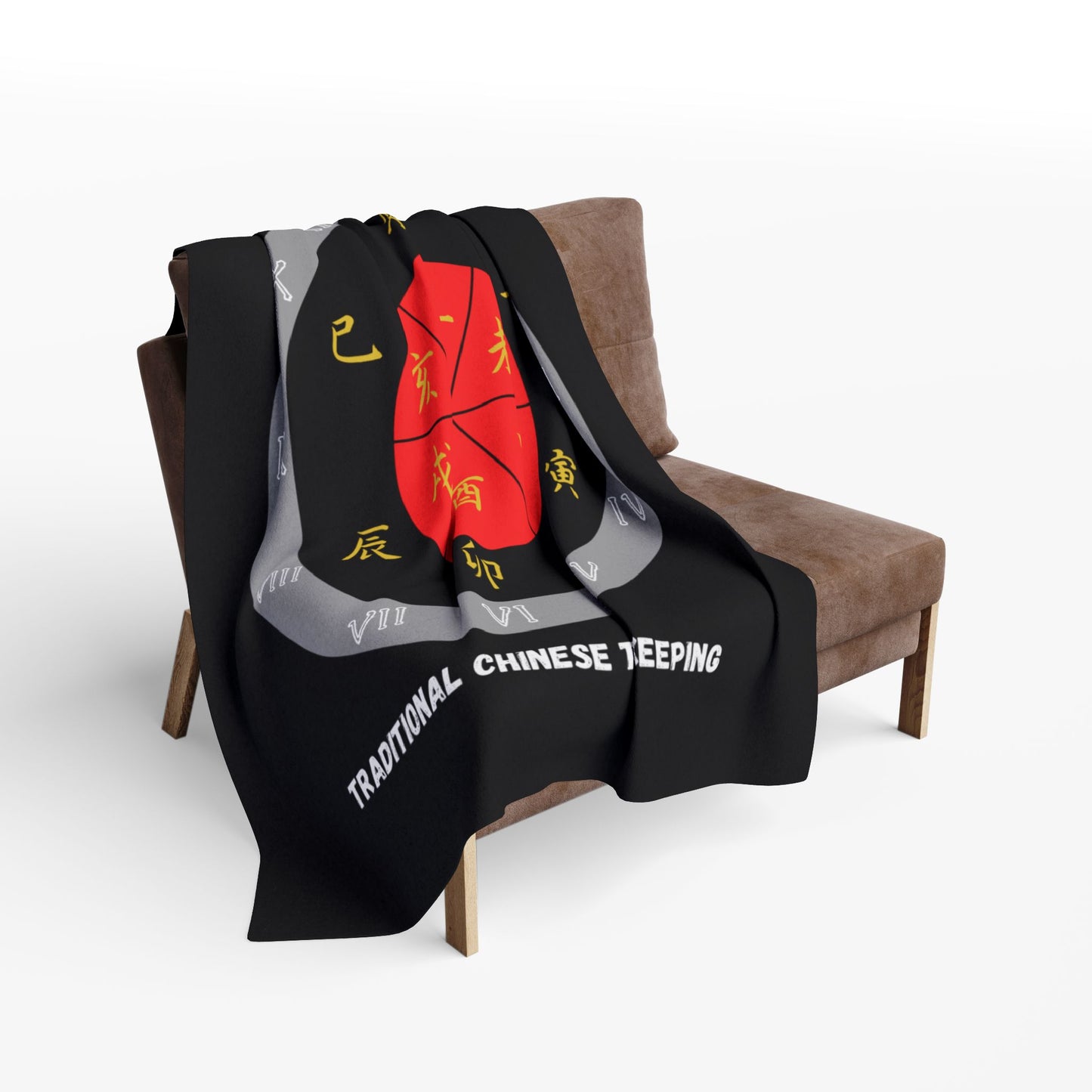 Fleece Blanket - Explore Chinese Culture - Arctic Design