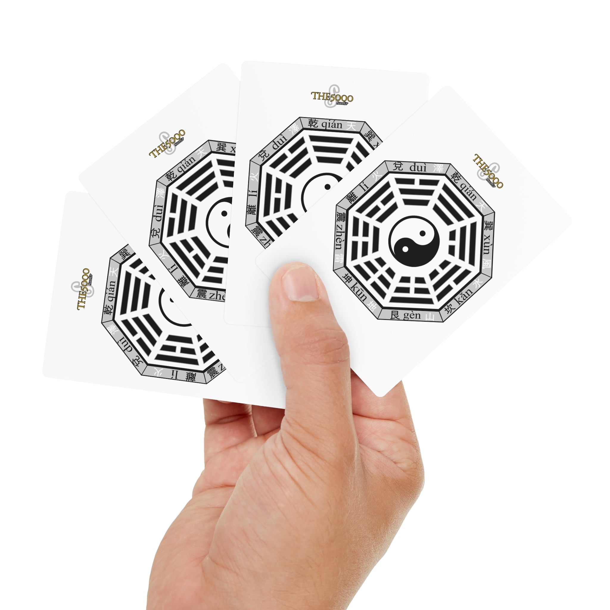 Elegant Poker Cards - Yin Yang & Ace of Spades Design