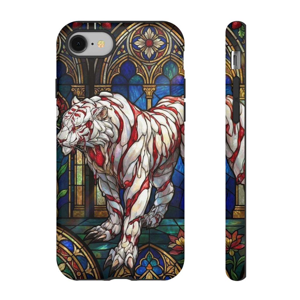MOUMONS0011 special Stained Glass Phone Case — Protective Tough Case with Gothic Cathedral Design
