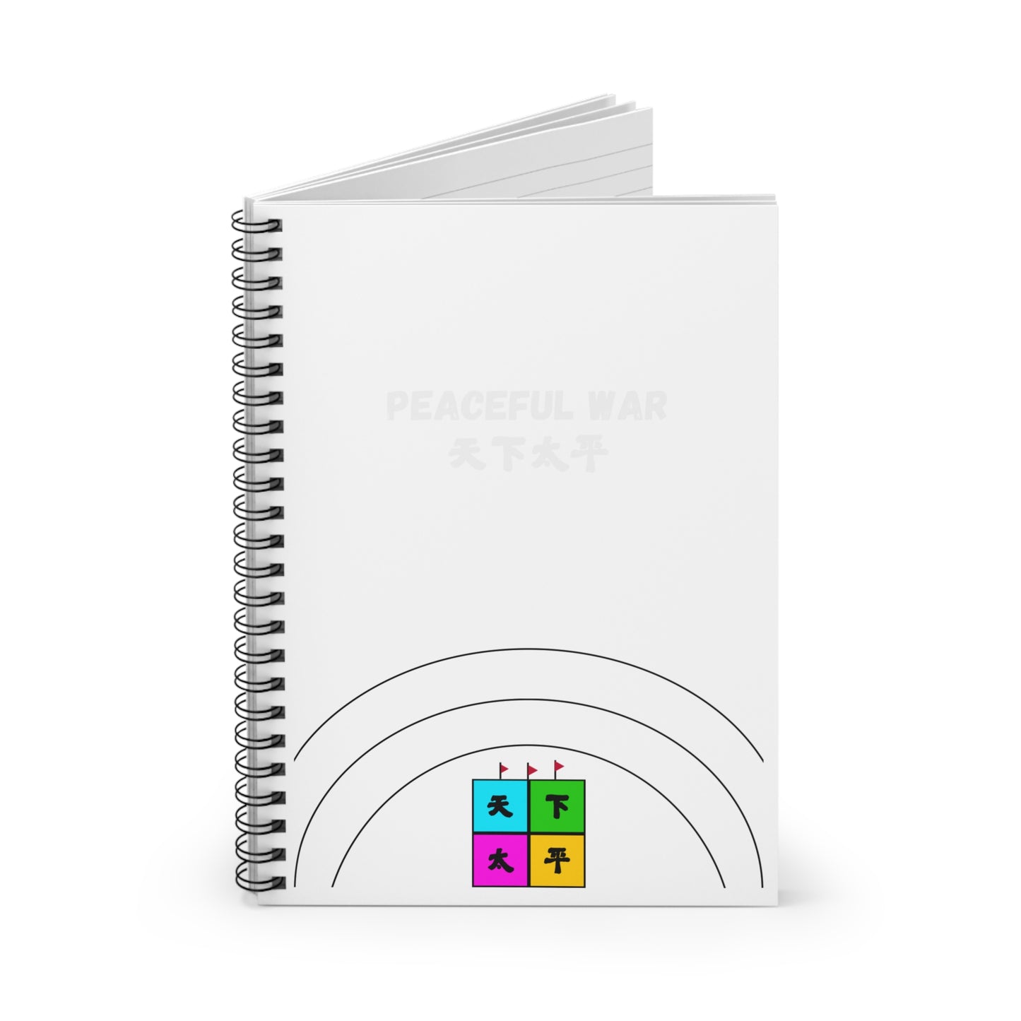 Tabletop Game Spiral Notebook - Ruled Line - Peaceful War Cultural Learning