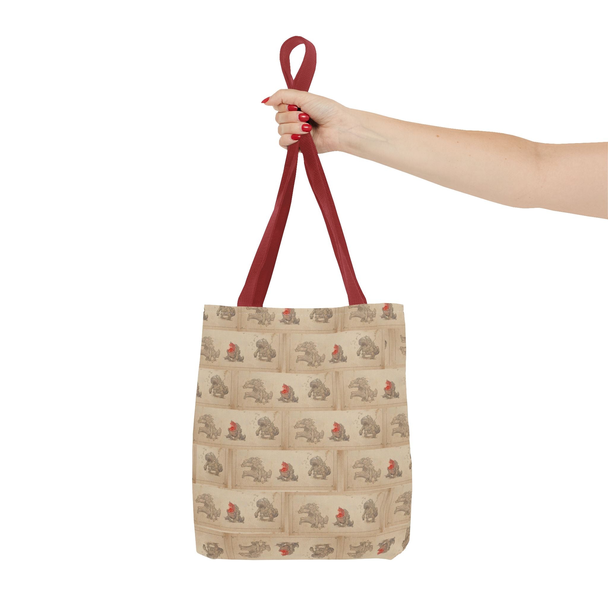 MOUMONS006 Tote Bag — Cute Retro Dog Shopper